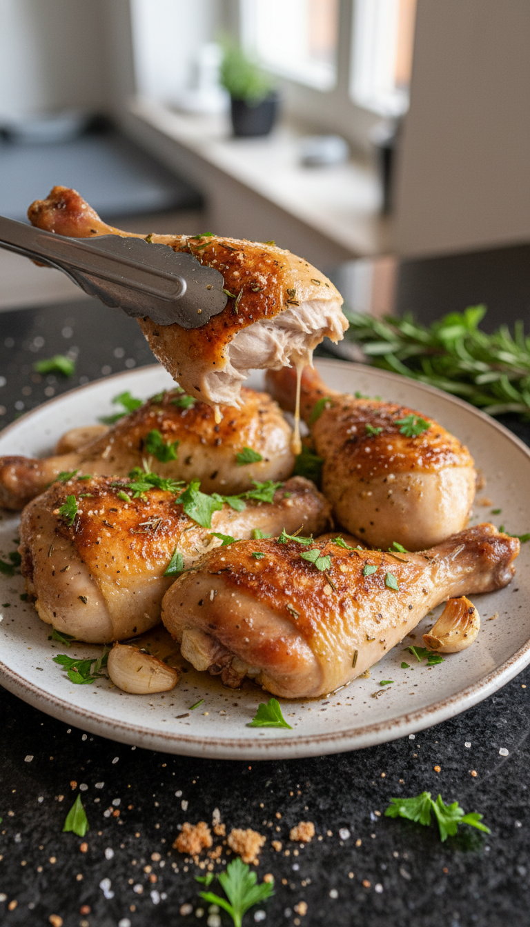 Kräuter Geröstete Hähnchenschenkel​