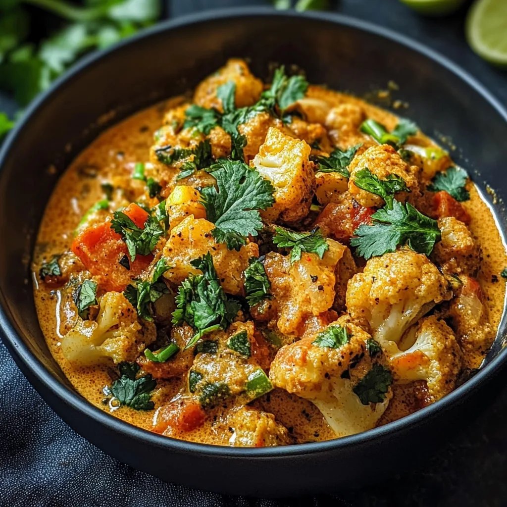 Cremiger Blumenkohl-Curry aus dem Backofen