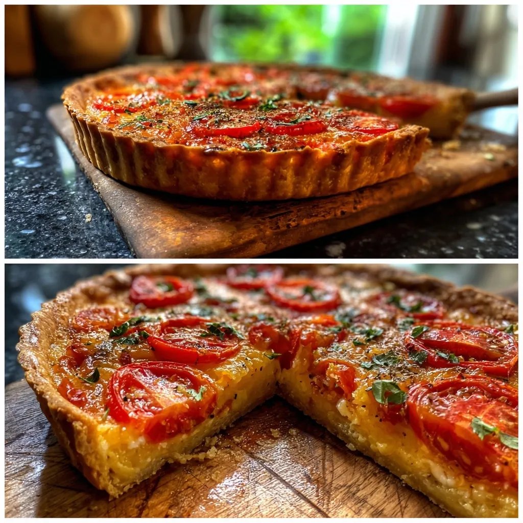 Tomaten-Tarte rustikal