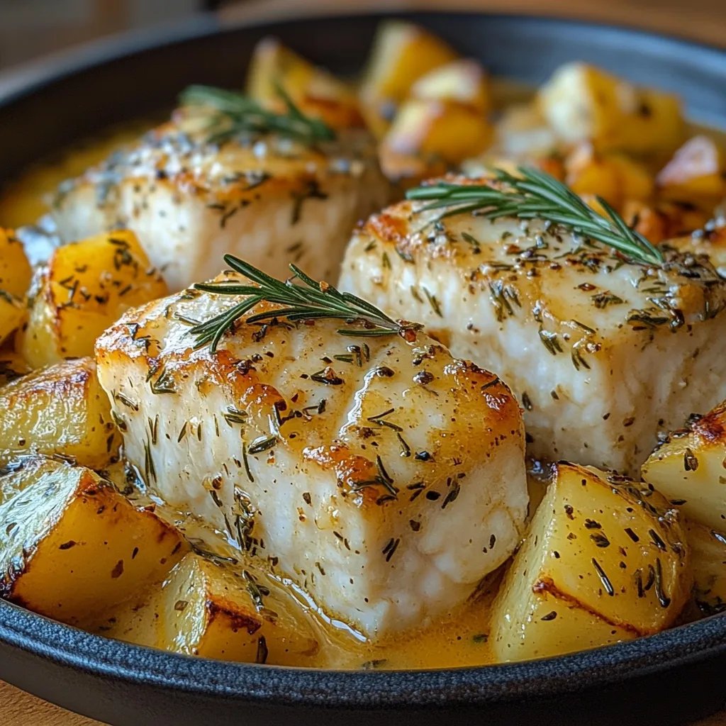 Kabeljau und Kartoffeln in Rosmarin-Rahmsoße: Ein Unglaubliches Ultimatives Rezept