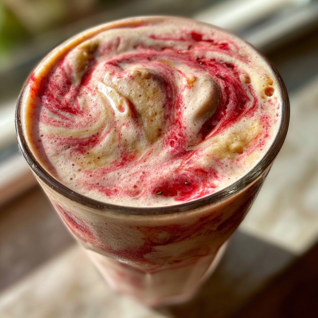 Erdbeer-Bananen Hoch-Protein Smoothie