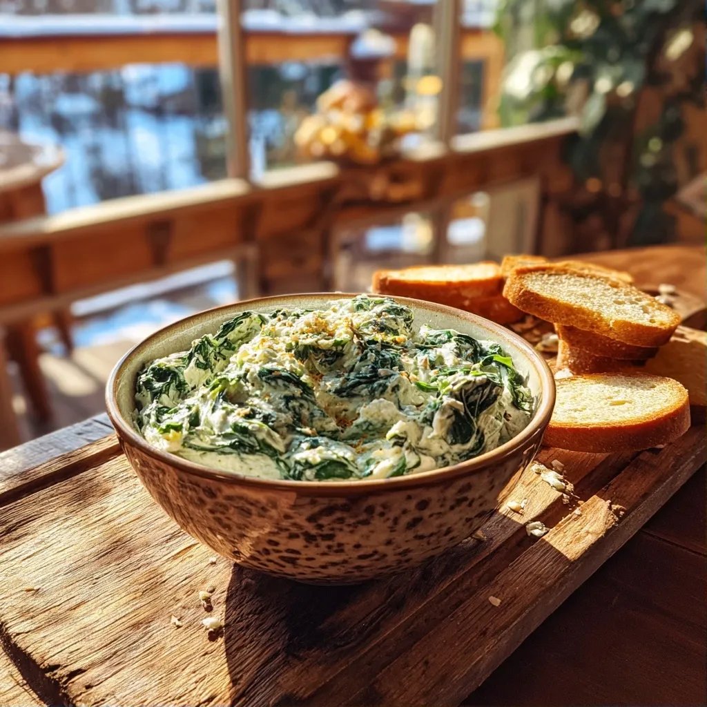 Spinat Frischkäse Dip
