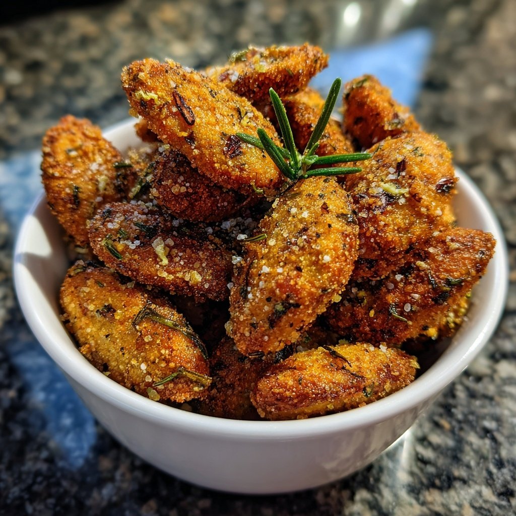 Salzig-süße Mandeln mit Rosmarin