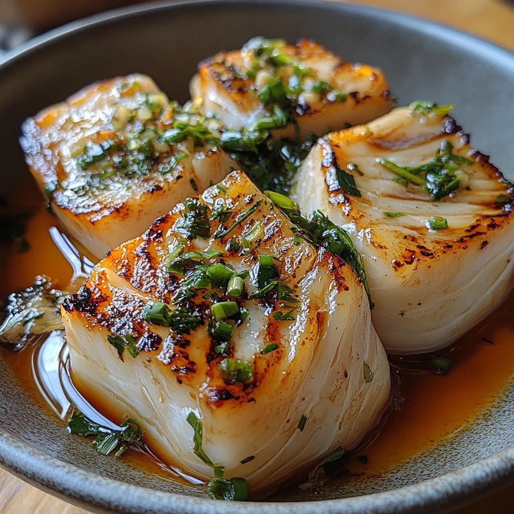 Chilenischer Seebarsch mariniert in Miso, Soja und Sake: Ein Unglaublich Essenzielles Rezept für 4 Personen