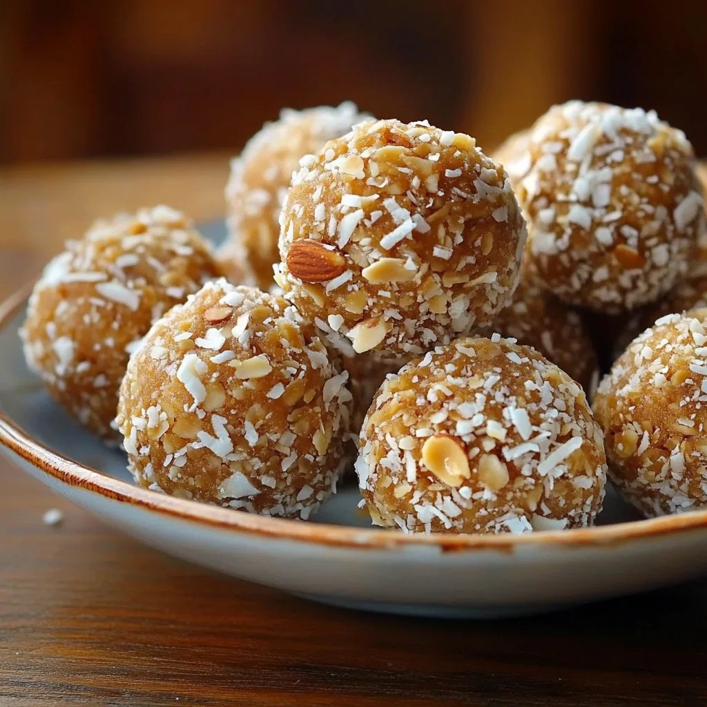 Susse Mandel Kokos Kugeln
