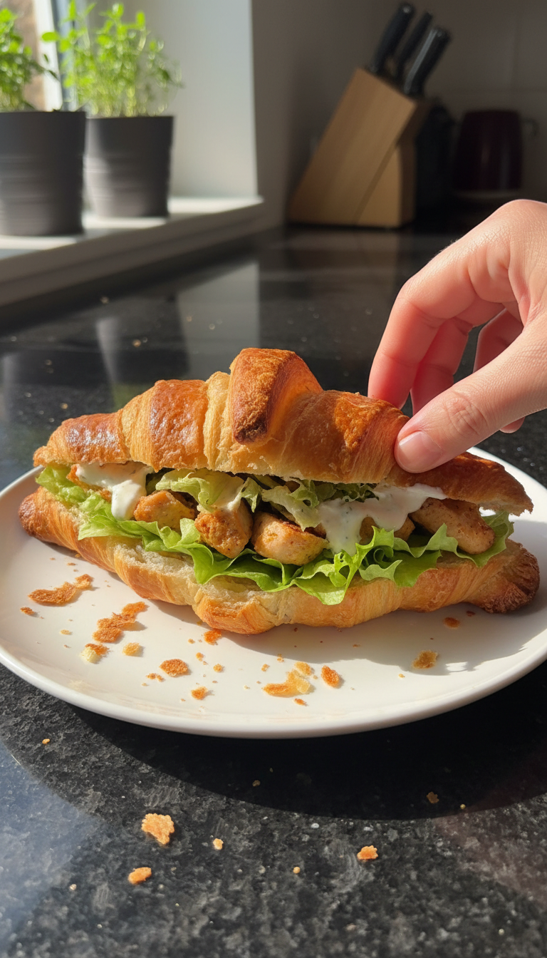 Zitronen Hähnchen Croissant Wrap​