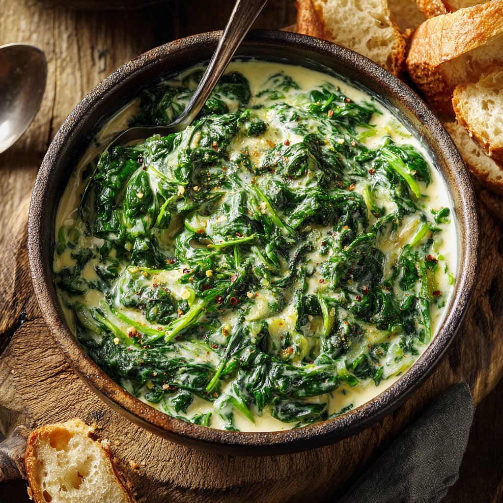 Zwiebel Koch mit Rahmspinat