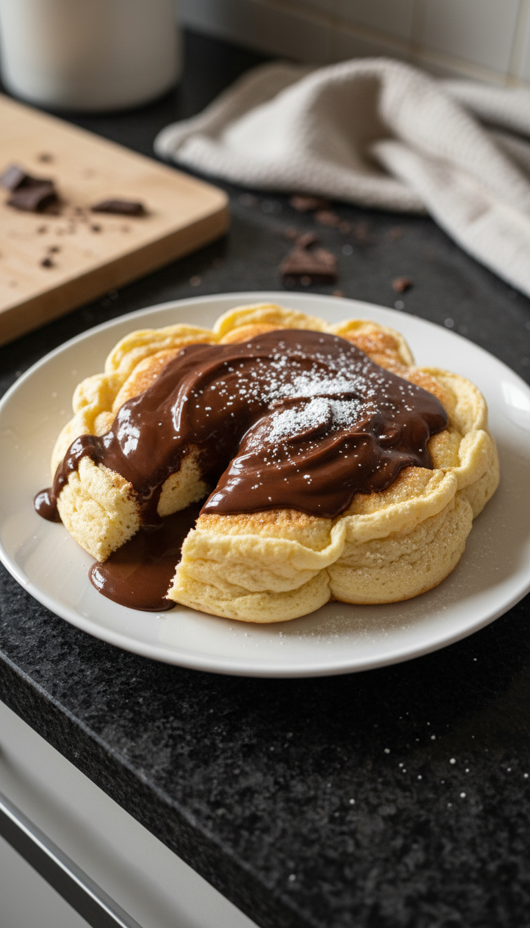 Schoko Swirl Pfannkuchen